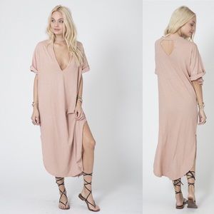 Like New Stillwater Lana Rose Tee Dress Blush